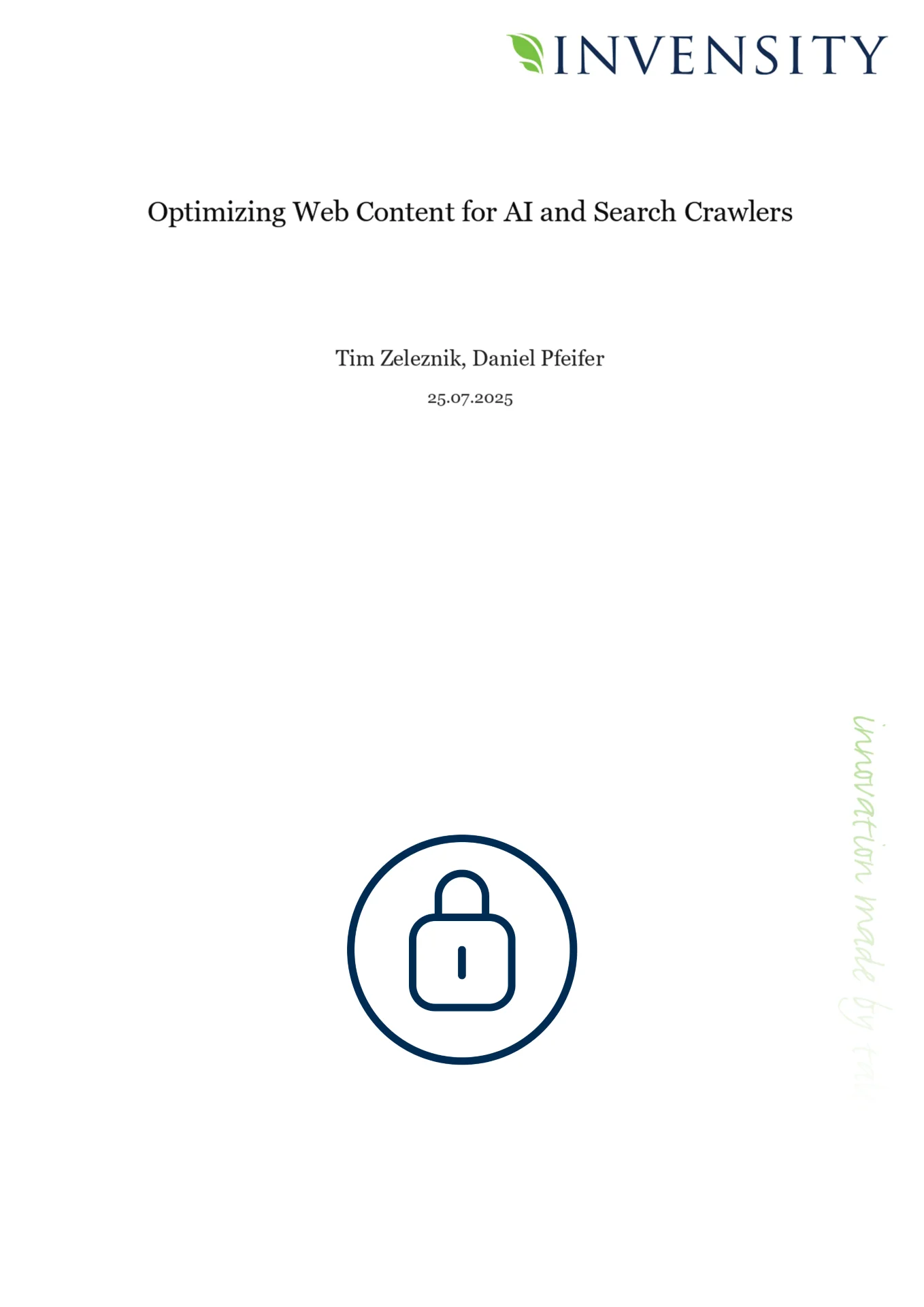 Download “Optimizing Web Content for AI and Search Crawlers” Whitepaper